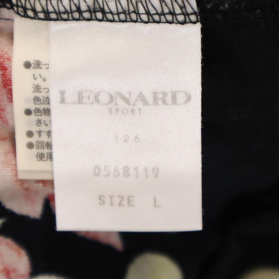 LEONARD SPORT レオナール スポーツ 日本製 花柄 長袖 カットソー L