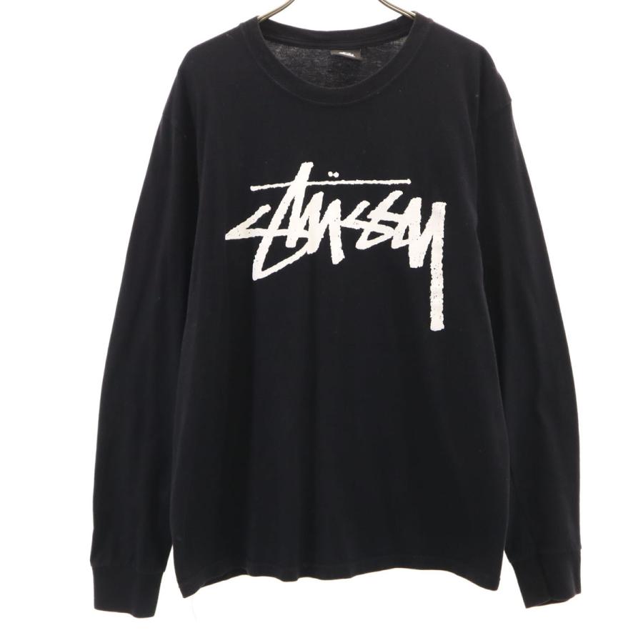 STUSSY（ステューシー） 長袖 Tシャツ M ブラック ロンT メンズ 古着