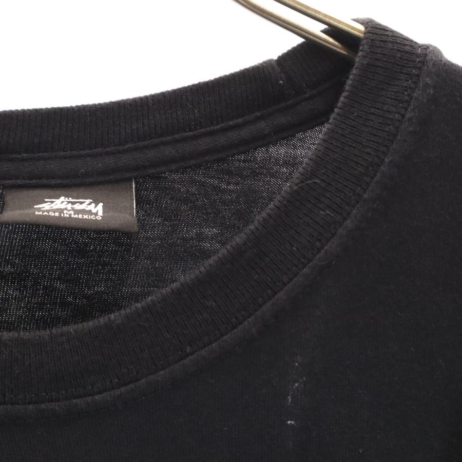 STUSSY（ステューシー） 長袖 Tシャツ M ブラック ロンT メンズ 古着