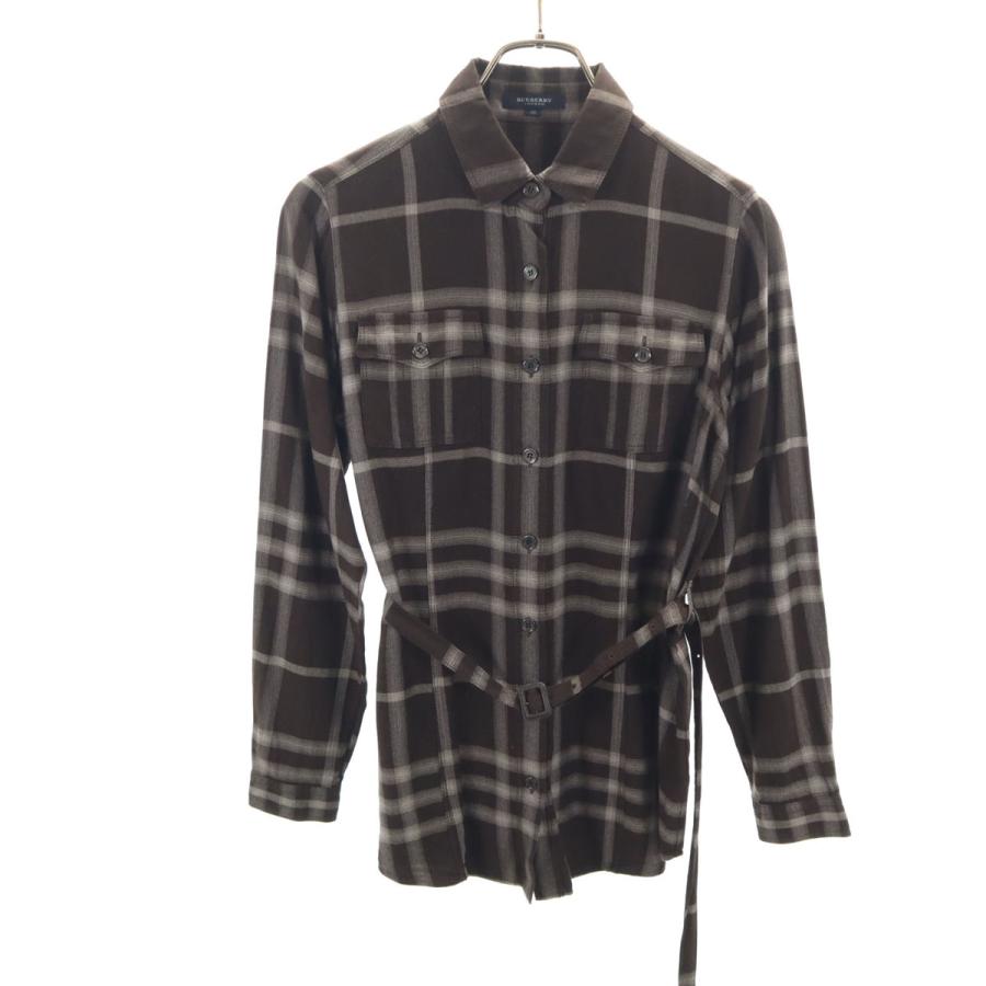 BURBERRY LONDON バーバリーロンドン 日本製 チェック柄 長袖 シャツ 
