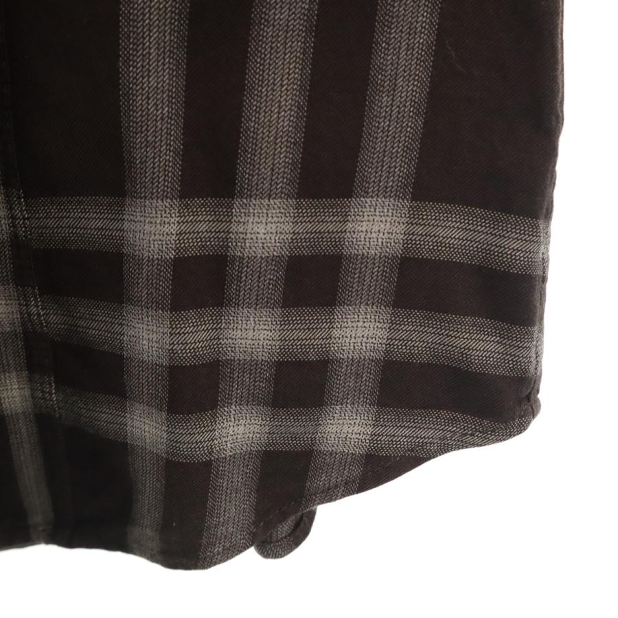 BURBERRY LONDON バーバリーロンドン 日本製 チェック柄 長袖 シャツ