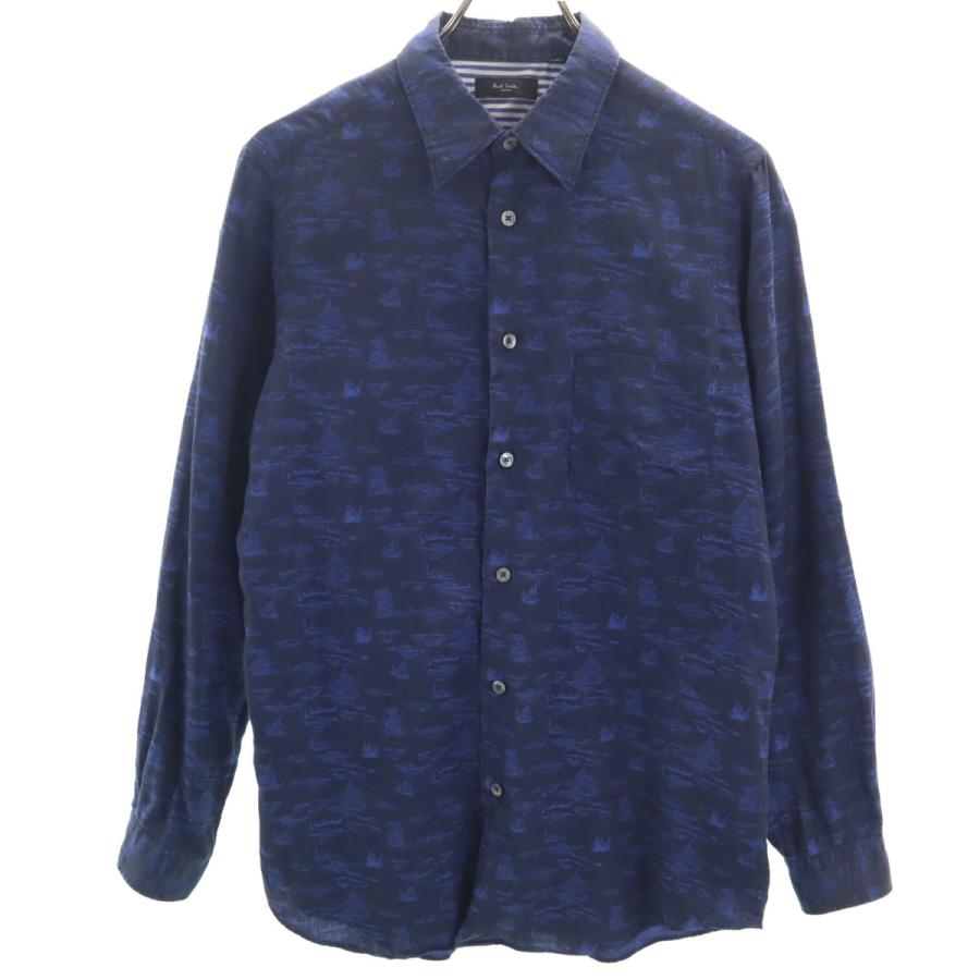 Paul Smith LONDON ポールスミスロンドン 日本製 総柄 長袖 コットン