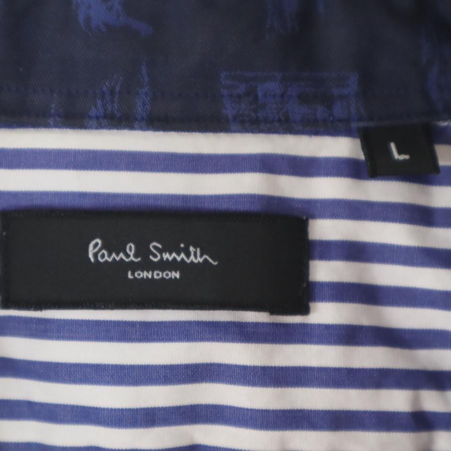 Paul Smith LONDON ポールスミスロンドン 日本製 総柄 長袖 コットン