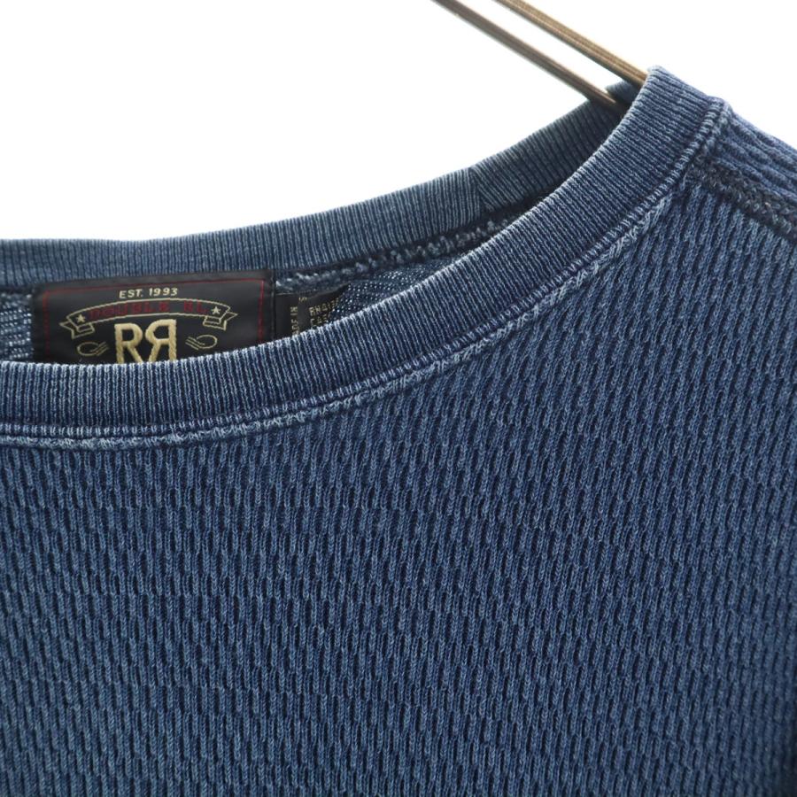 ダブルアールエル RRL 長袖 インディゴ染め Tシャツ S ネイビー Ralph