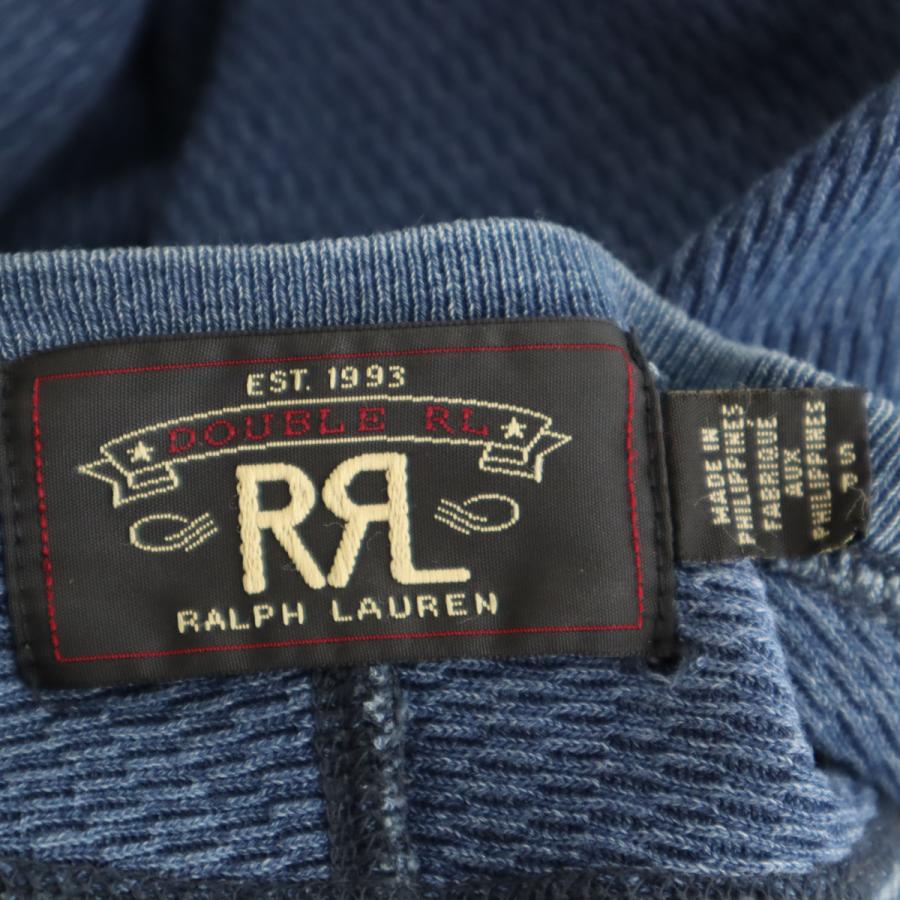 ダブルアールエル RRL 長袖 インディゴ染め Tシャツ S ネイビー Ralph