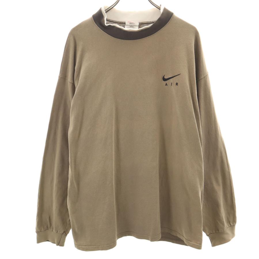 NIKE（ナイキ） 90s USA製 オールド 長袖 Tシャツ XL ブラウン ロンT