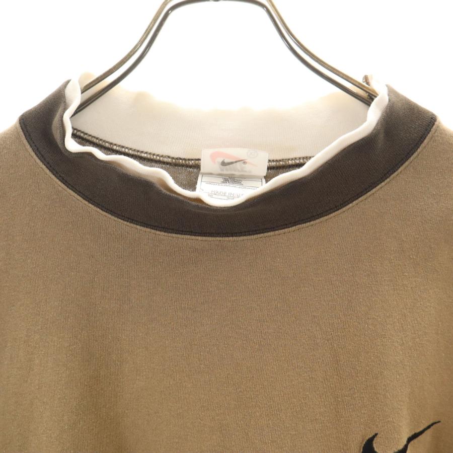 NIKE（ナイキ） 90s USA製 オールド 長袖 Tシャツ XL ブラウン ロンT