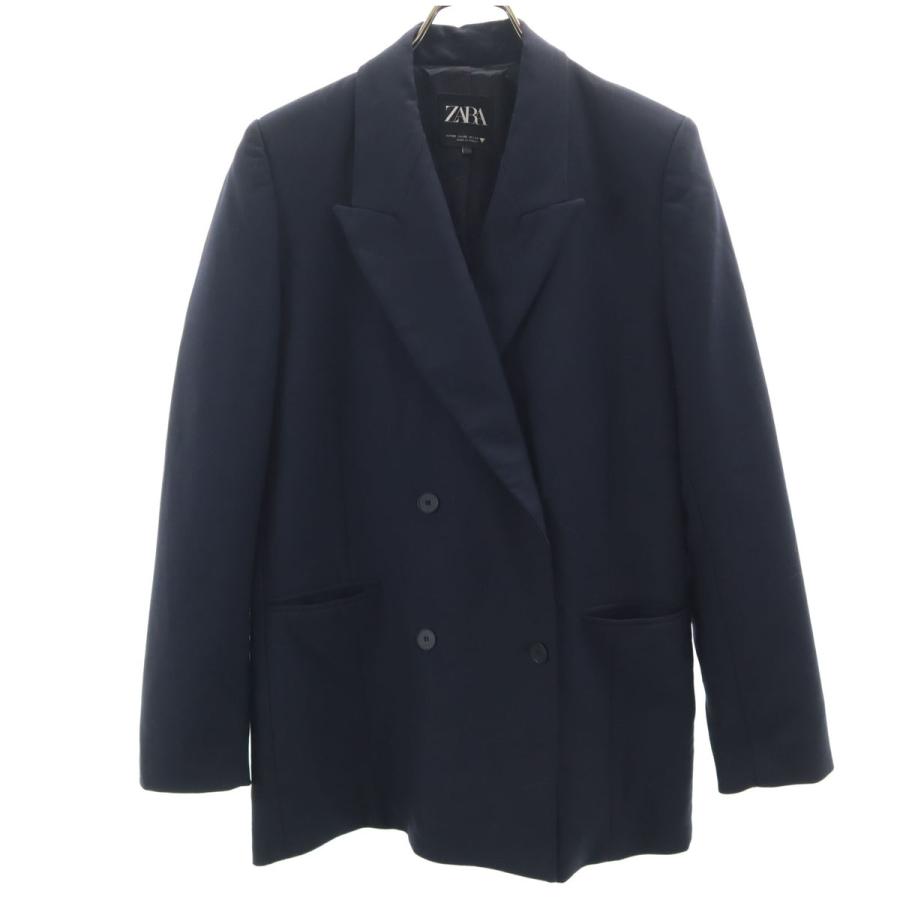 ZARA（ザラ） テーラードジャケット XS ネイビー レディース 古着 中古