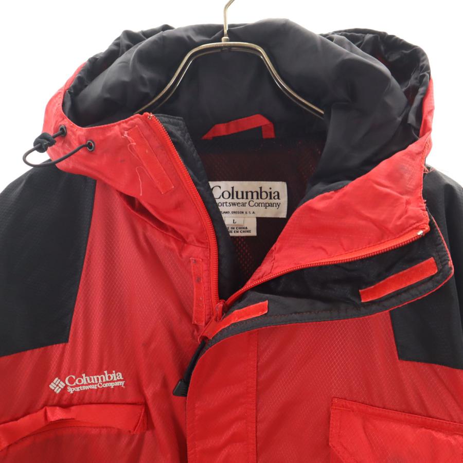 Columbia（コロンビア） ハーフジップ ナイロンジャケット L レッド 