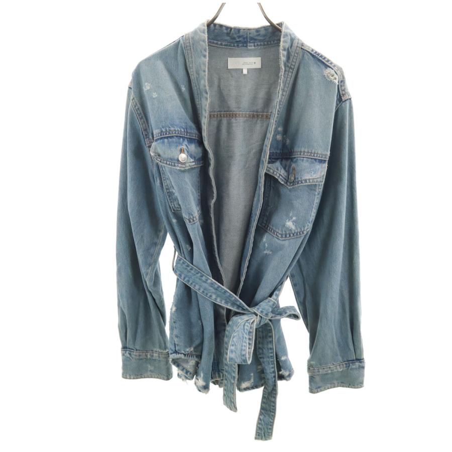 ZARA（ザラ） デニムジャケット L ブルー系 ジージャン レディース