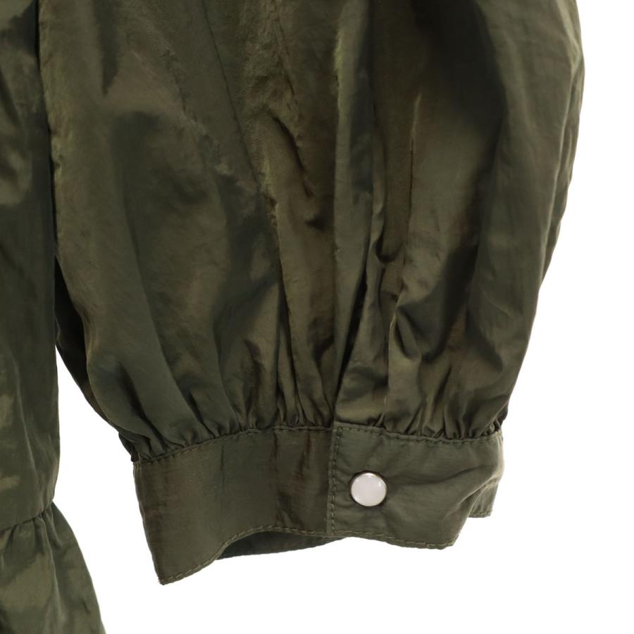 ZARA（ザラ） 長袖 シャツワンピース S カーキ レディース 古着 中古 
