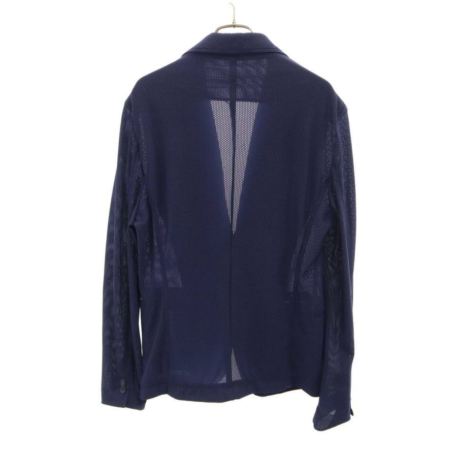ZARA（ザラ） メッシュ テーラードジャケット 48 ネイビー アンコン