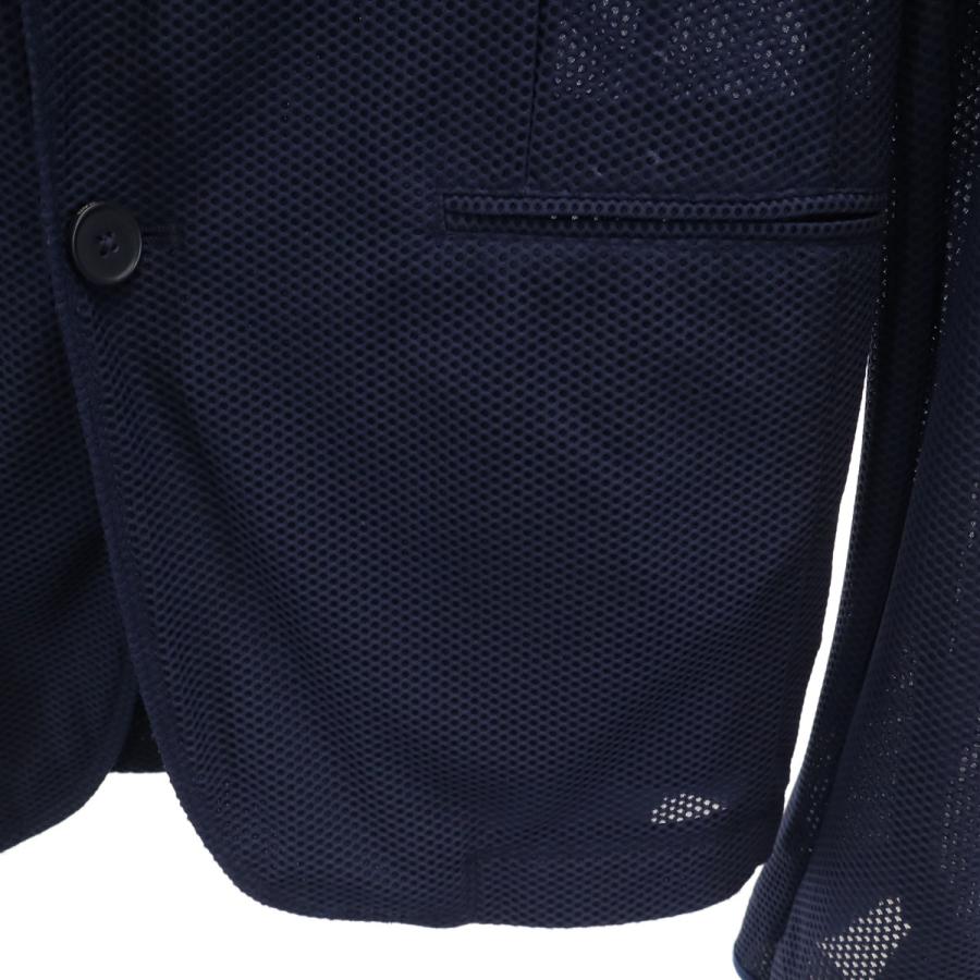 ZARA（ザラ） メッシュ テーラードジャケット 48 ネイビー アンコン 