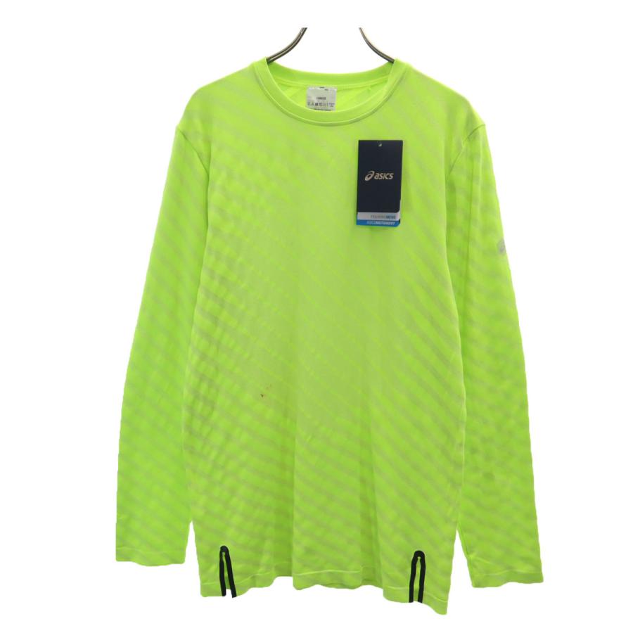 L ・asics・未使用に近い ASICS（アシックス） 未使用 トレーニング 長袖 Tシャツ L イエロー系