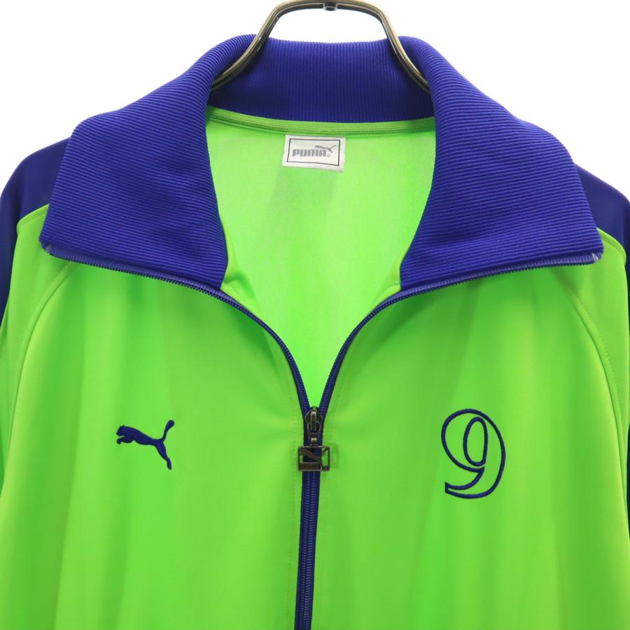 PUMA（プーマ） 日本製 トラックジャケット L 黄緑 ジャージ メンズ
