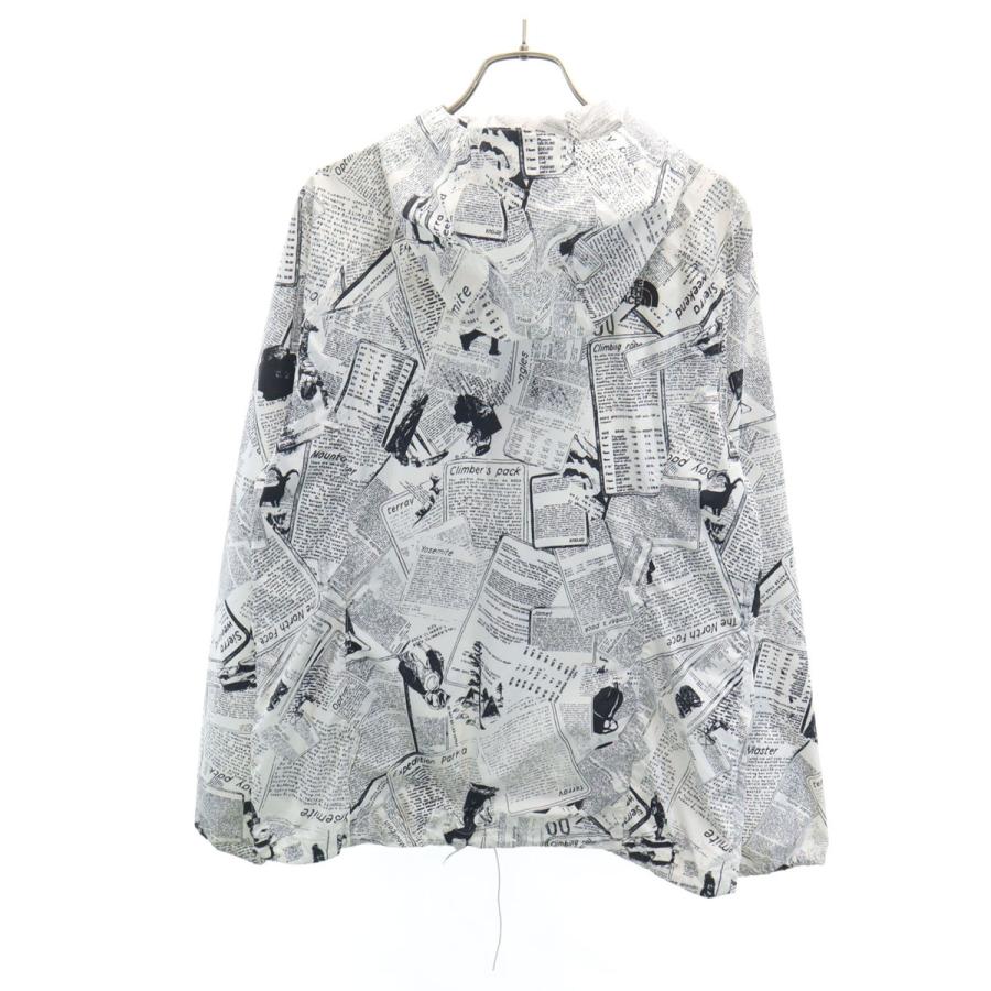 古着 THE NORTH FACE ノースフェイス ニュースペーパー柄 ウインドブレーカー M ホワイト NF0A3C7O アウトドア ジャケット レディース THE NORTH FACE（ザ ノースフェイス） ノースフェイス ニュース