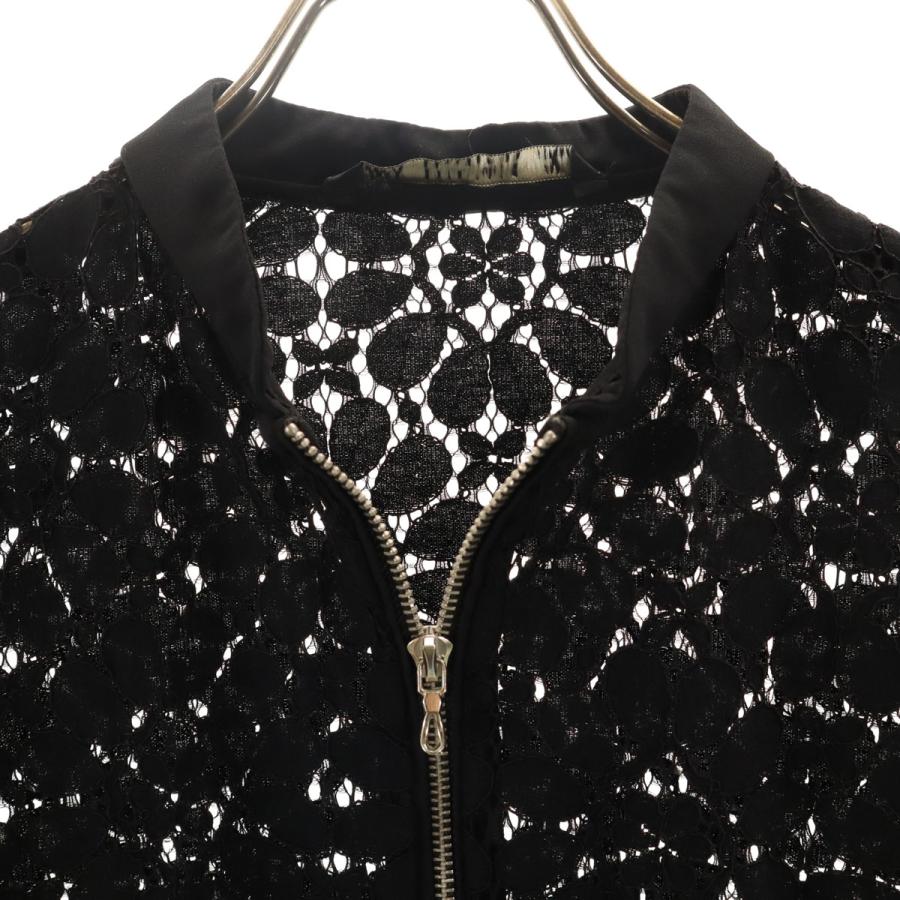 ZARA BASIC（ザラベーシック） リネン 花柄 レース ジャケット S 