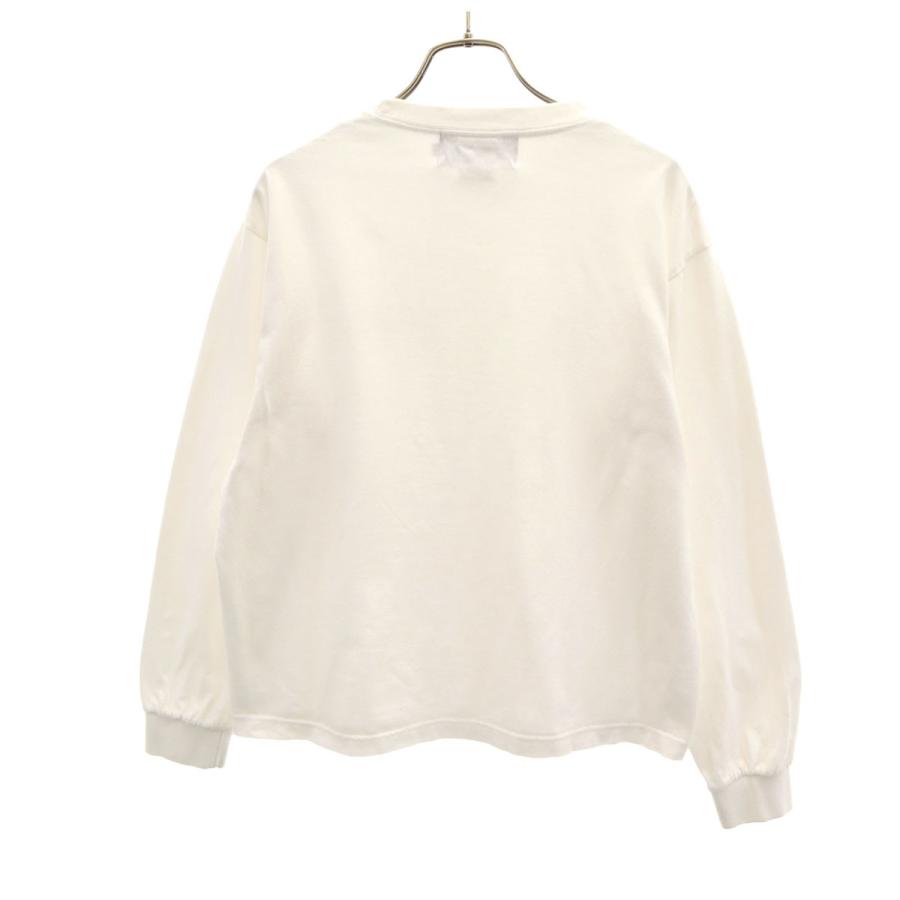MOBB モブ 長袖 Tシャツ S ホワイト ロンT レディース 古着 中古