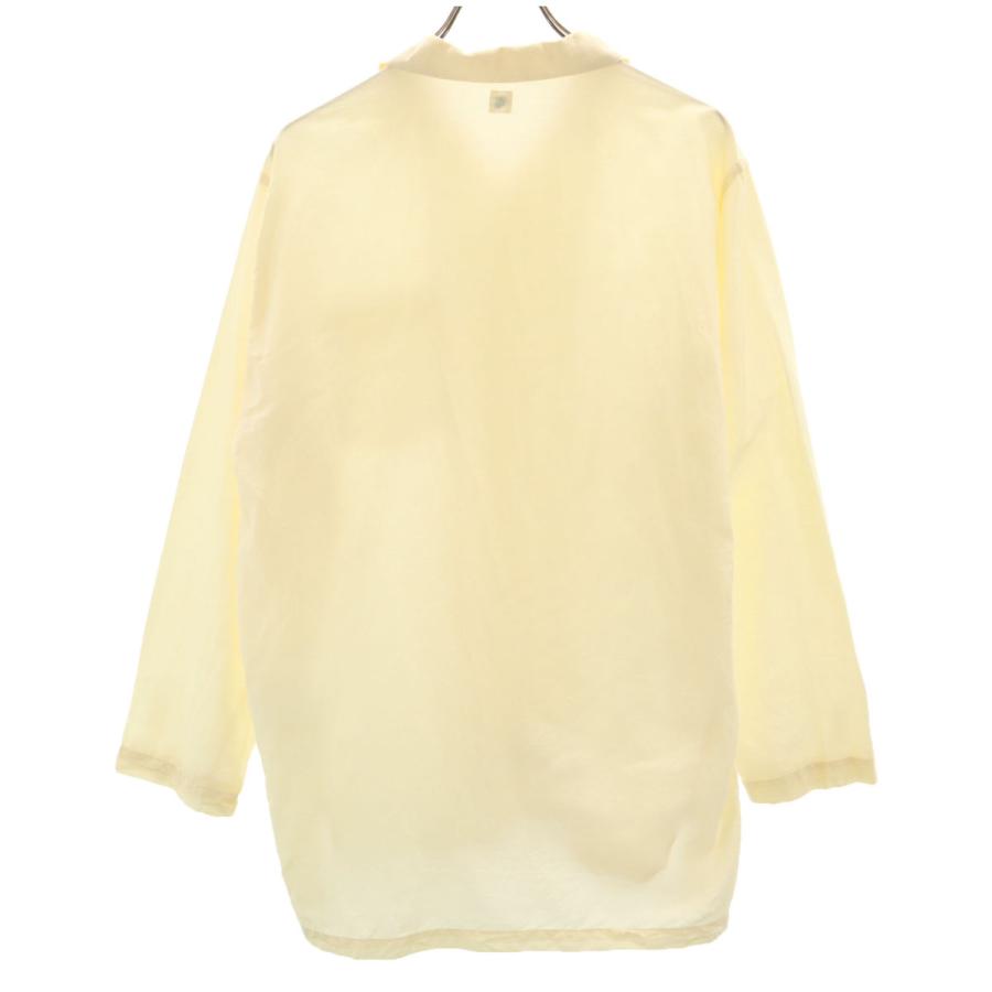 Kaptain Sunshine カジュアルシャツ L ベージュ 【古着】【中古】【送料無料】 Kaptain Sunshine（キャプテン サンシャイン） 日本製 長袖 ワイド