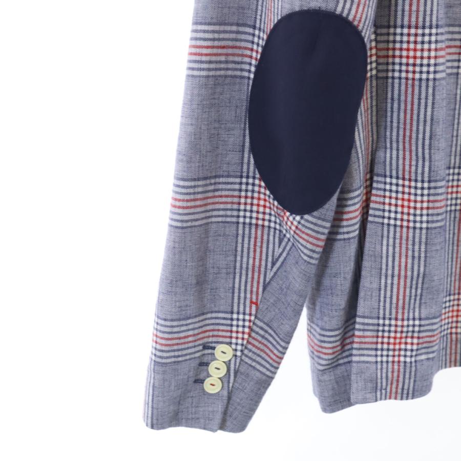 ZARA MAN ザラマン チェック柄 テーラードジャケット 52 ネイビー 