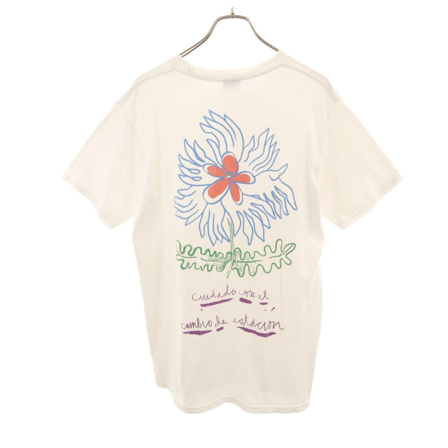 STUSSY（ステューシー） バックプリント フラワー 半袖 Tシャツ M