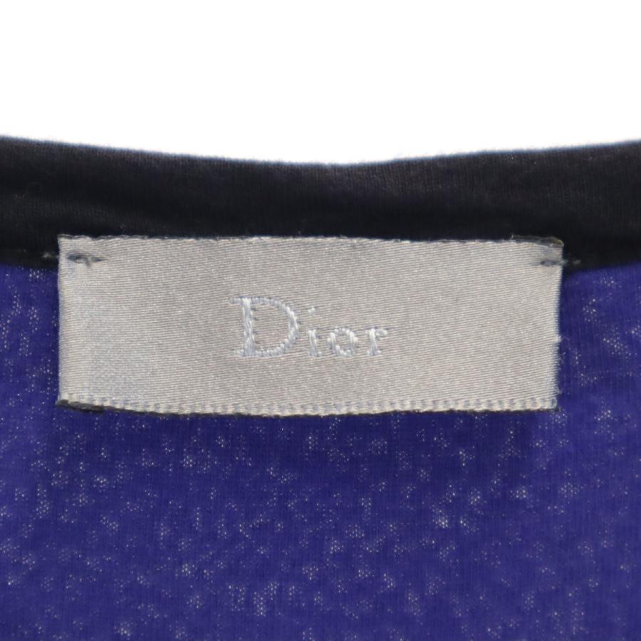 Dior ディオール 半袖 Vネック Tシャツ M ブラック レディース 古着