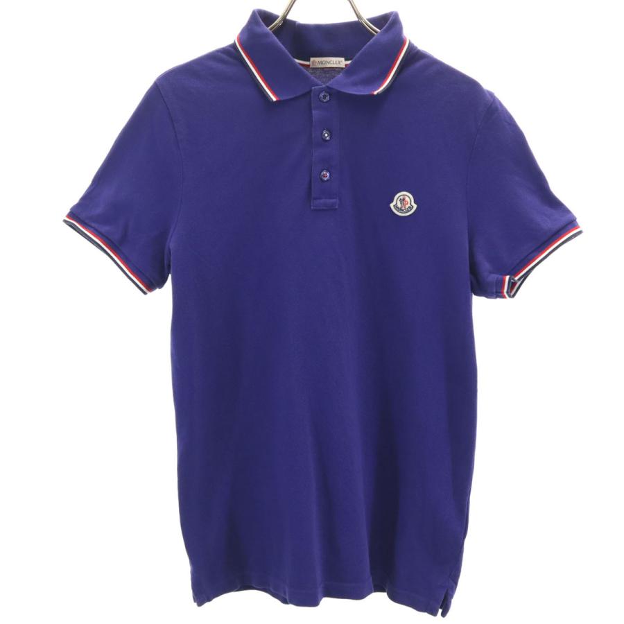 MONCLER（モンクレール） 半袖 MAGLIA ポロシャツ S 青紫 メンズ 古着