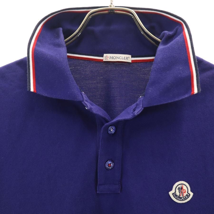MONCLER（モンクレール） 半袖 MAGLIA ポロシャツ S 青紫 メンズ 古着 