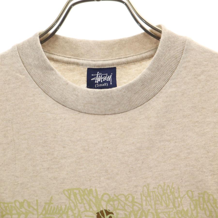 STUSSY（ステューシー） 90s 紺タグ オールド 半袖 Tシャツ S ベージュ