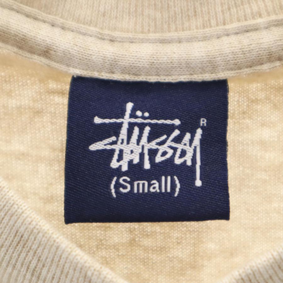 STUSSY（ステューシー） 90s 紺タグ オールド 半袖 Tシャツ S ベージュ