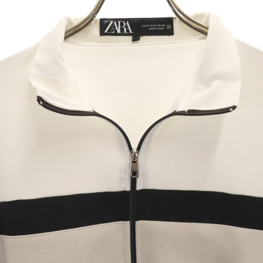 ZARA（ザラ） 美品 ジップジャケット M ホワイト系 ジャージ 