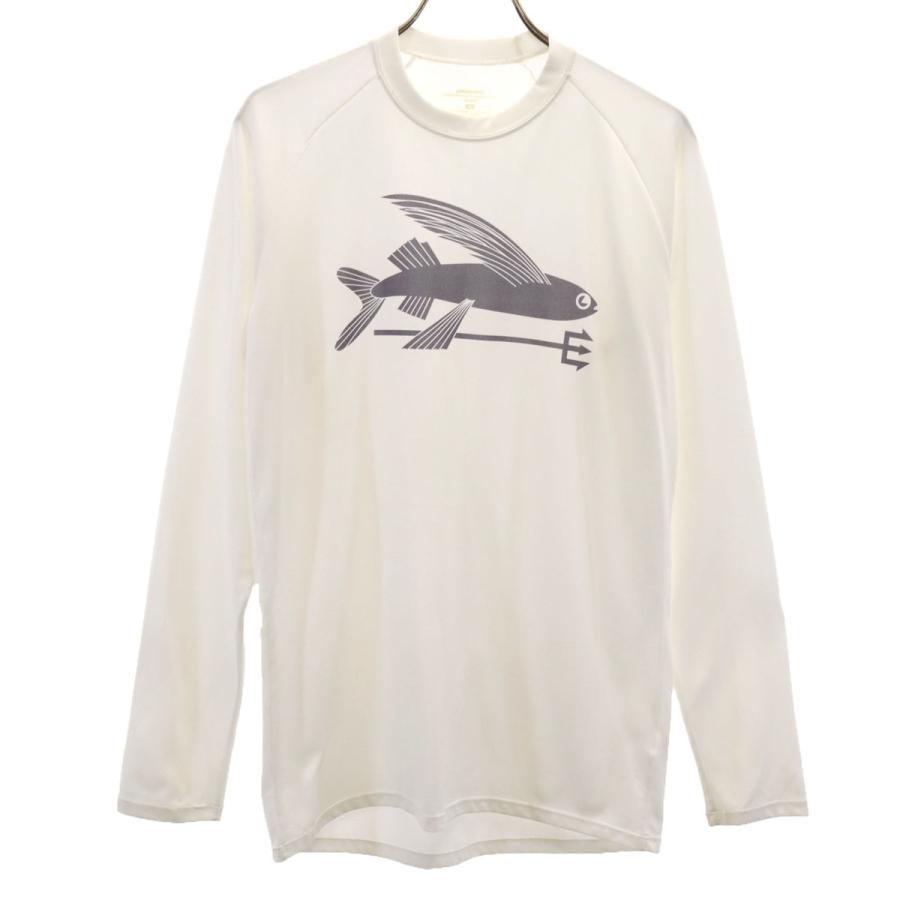 レア超美品！patagonia 長袖Tシャツ S ホワイト patagonia（パタゴニア） 長袖 Tシャツ S ホワイト フライング