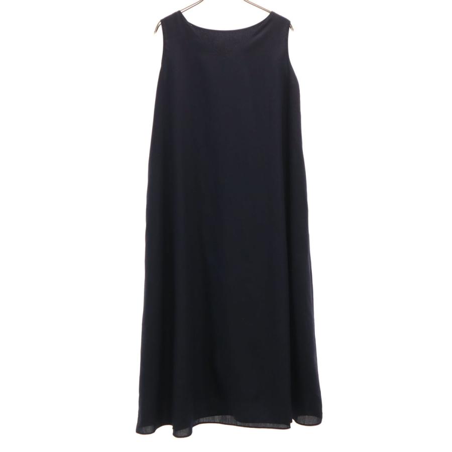PLST 今期 ノースリーブ Aラインワンピース ネイビー 試着のみ 美品