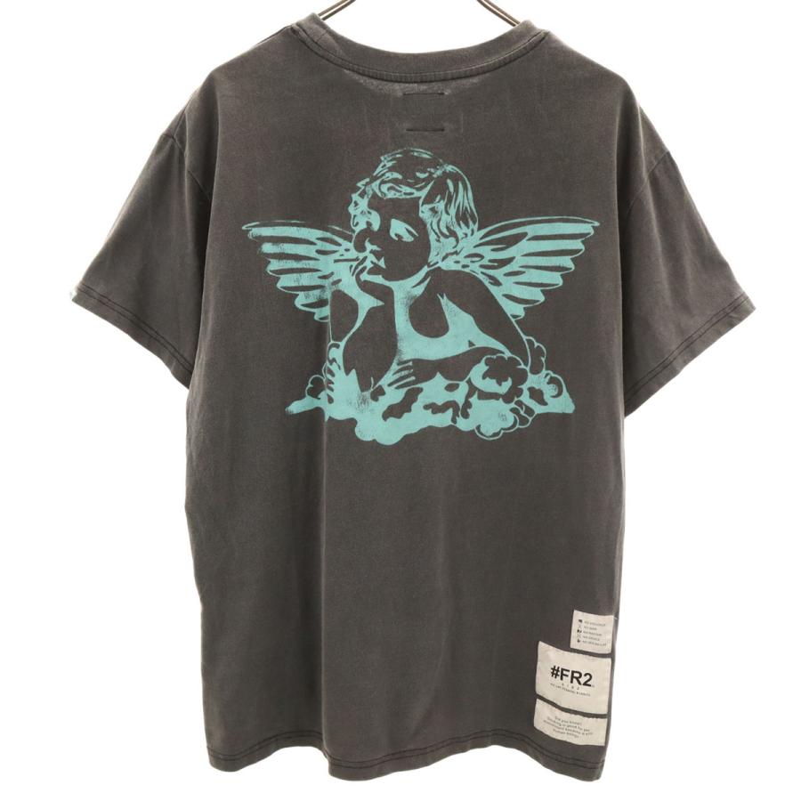 【美品M】FR2 エフアールツー 半袖Tシャツ ヴィンテージ エンジェル ハート FR2 エフアールツー バックプリント エンジェル 半袖 Tシャツ M