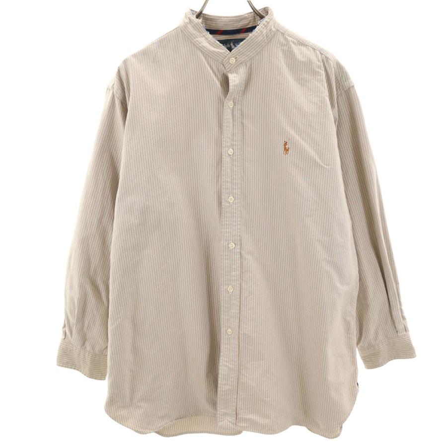 RALPH LAUREN ラルフローレン ストライプ柄 長袖 オックスフォード