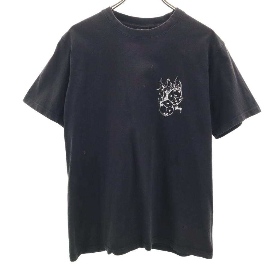 STUSSY（ステューシー） 半袖 Tシャツ M ブラック メンズ 古着 中古