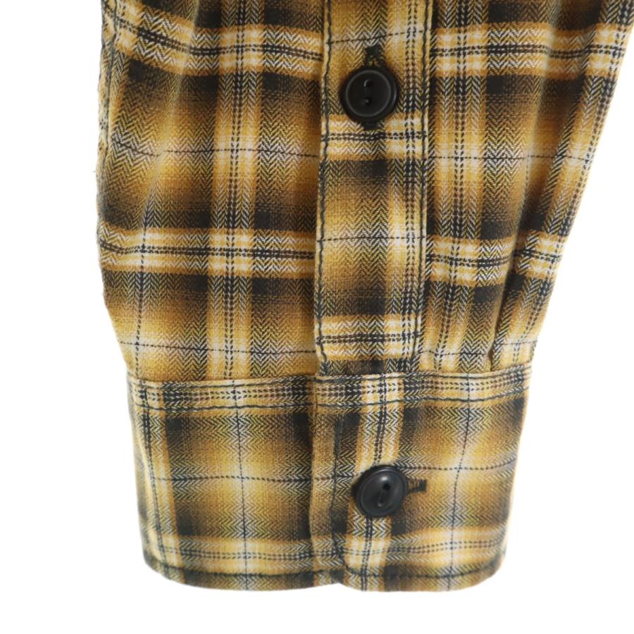 Eddie Bauer（エディーバウアー） チェック柄 長袖 シャツ L イエロー
