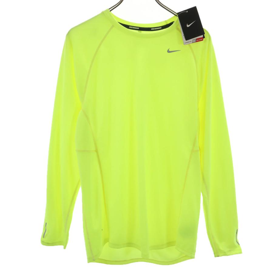 NIKE（ナイキ） 未使用 長袖 Tシャツ L イエロー ランニング ロンT DRI