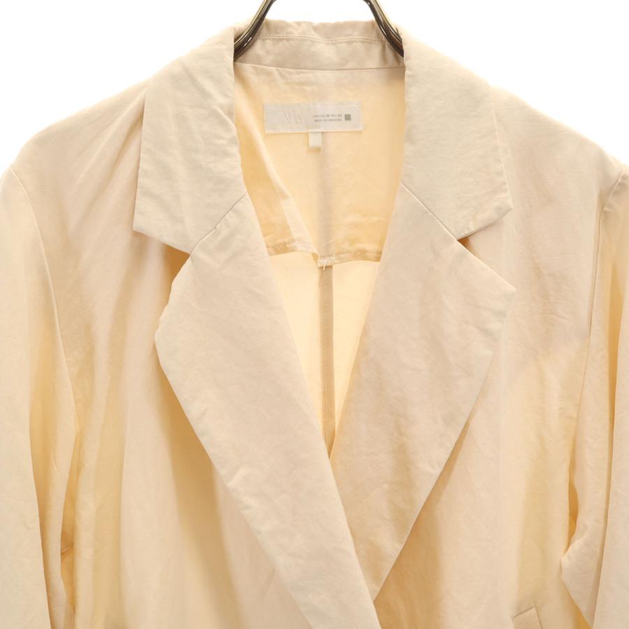 ZARA（ザラ） ダブル テーラードジャケット XS ベージュ レディース 