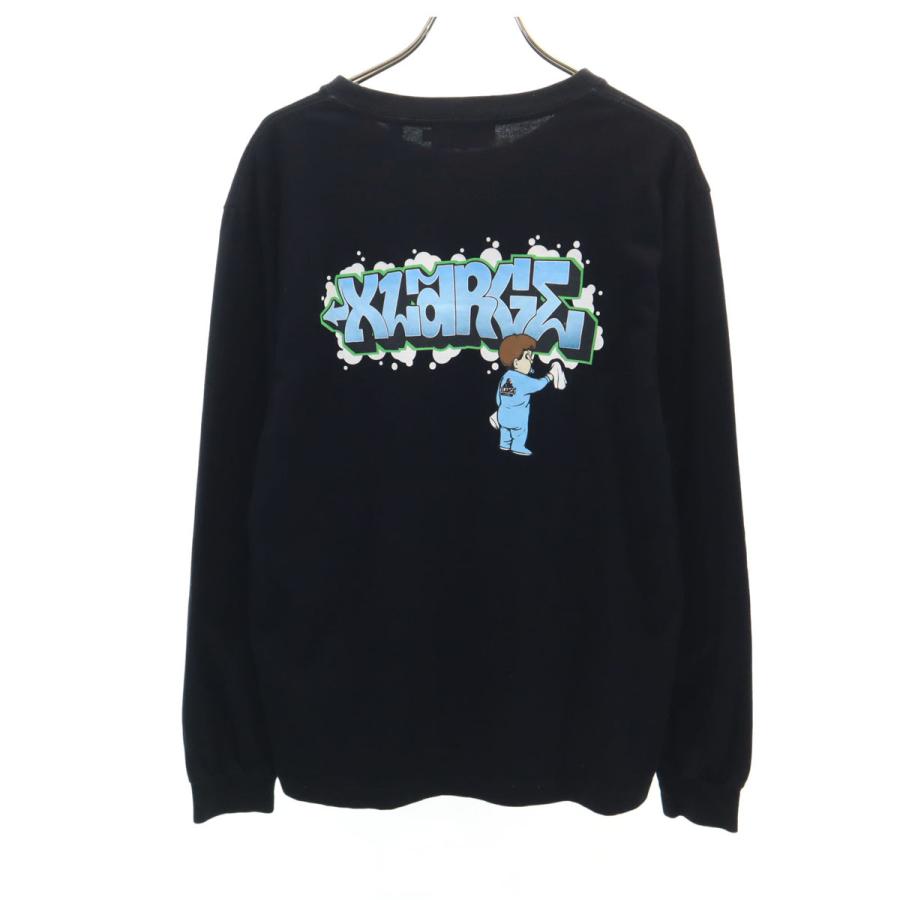 XLARGE（エクストラ ラージ） バックロゴ 長袖 Tシャツ S ブラック 
