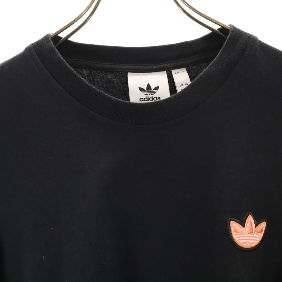 adidas（アディダス） トレフォイルロゴ 長袖 Tシャツ O ブラック ロン
