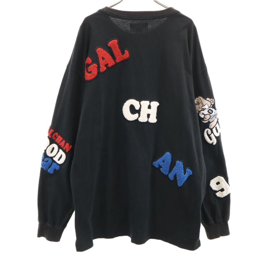 GALFY（ガルフィー） 長袖 Tシャツ 大型犬 ブラック ロンT メンズ 古着