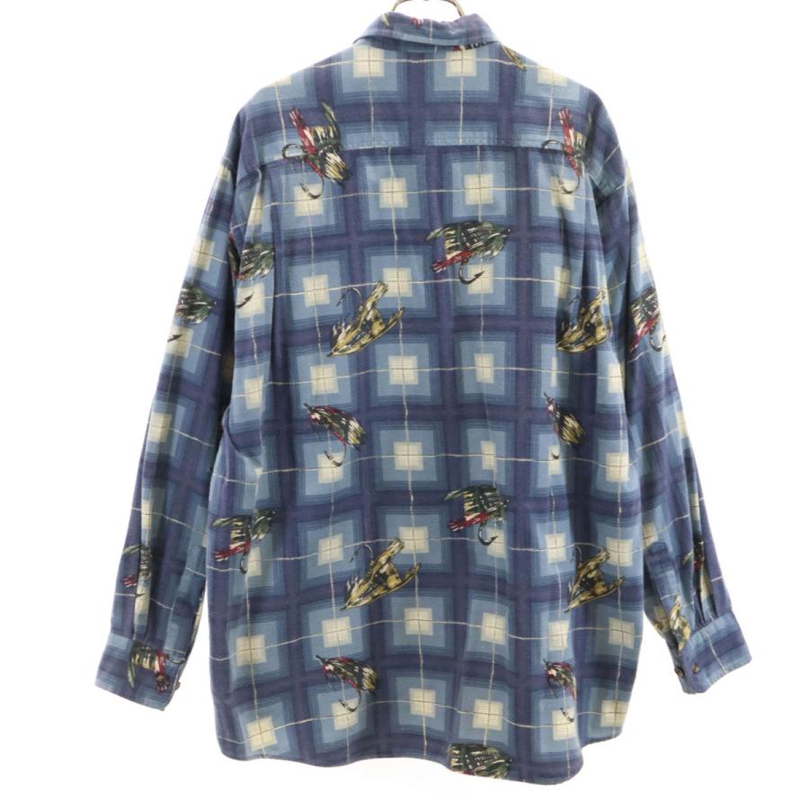 L*様 90s Ralph Lauren アトミック柄　長袖シャツ CHAPS RALPH LAUREN チャップスラルフローレン 90s オールド ルアー柄