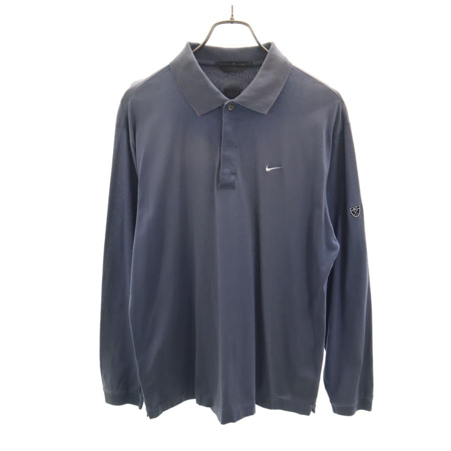 未使用品NIKEナイキTiger Woods Collection ポロシャツM NIKE（ナイキ） タイガーウッズ ゴルフ 長袖 ポロシャツ M グレー