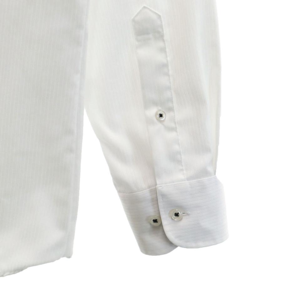 SUIT SELECT スーツセレクト 長袖 シャツ L ホワイト メンズ 古着 中古