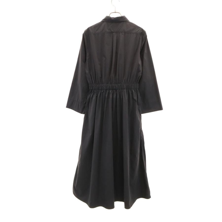 ZARA（ザラ） 長袖 シャツワンピース M ブラック レディース 古着 中古 