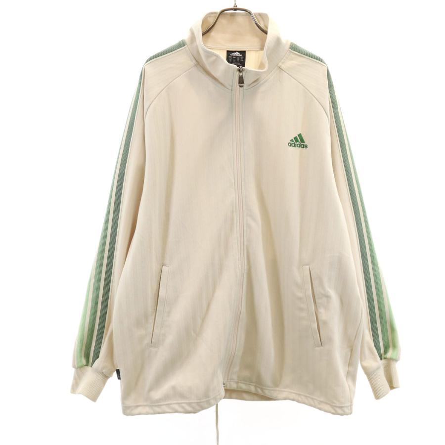 adidas（アディダス） ヘリンボーン トラックジャケット XO ベージュ