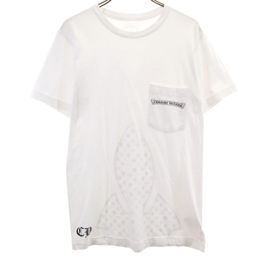 CHROME HEARTS（クロムハーツ） USA製 半袖 Tシャツ S ホワイト メンズ