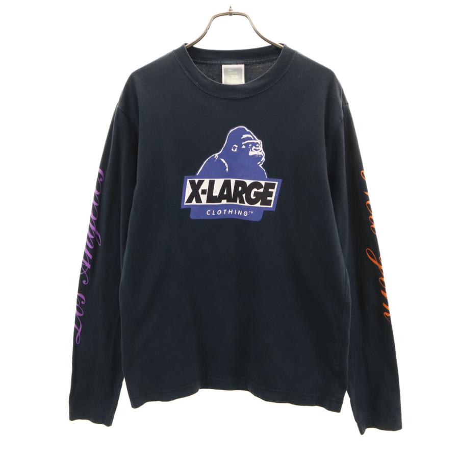 とも　ライラックL+ネイビーL XLARGE（エクストラ ラージ） 長袖 Tシャツ M ブラック ロンT メンズ