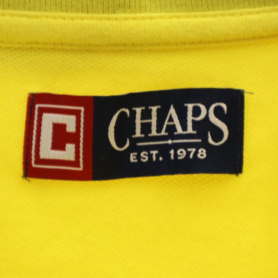 CHAPS（チャップス） 半袖 ポロシャツ XXL イエロー 鹿の子地
